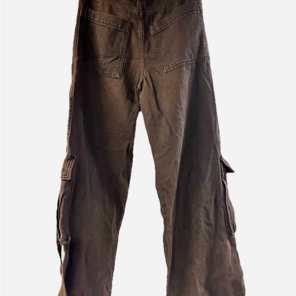 NWT Wild Fable Dark Brown Cargo Pants Size 8 - Picture 3 of 8